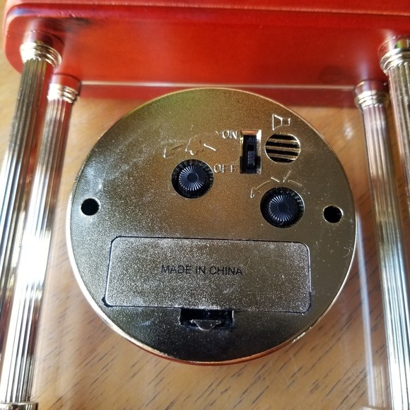 Brookwood Quartz Alarm Analog Clock Carriage Style Methodist Hospital Promo - Picture 9 of 12